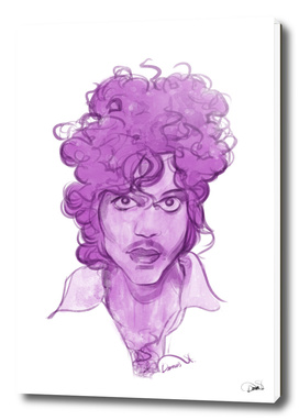 Prince watercolor illustration