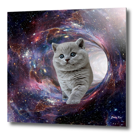 Galaxy Cat and Wormhole