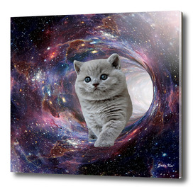 Galaxy Cat and Wormhole