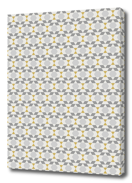 Contemporary Geometric Yellow and Grey Retro Pattern
