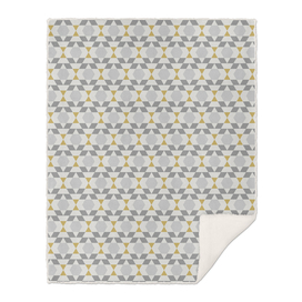 Contemporary Geometric Yellow and Grey Retro Pattern