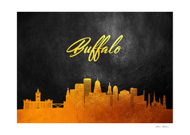 Buffalo New York Gold Skyline