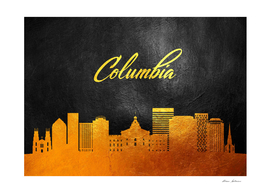 Columbia South Carolina Gold Skyline