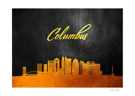 Columbus Ohio Gold Skyline