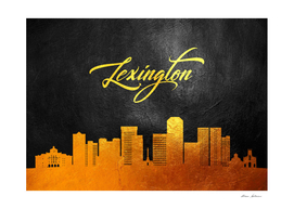 Lexington Kentucky Gold Skyline