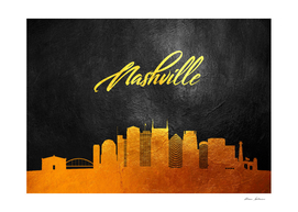 Nashville Tennessee Gold Skyline