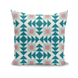 Abstract Modern Geometric Pink and Green Retro Pattern 04