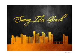 Sunny Isles Beach Florida Gold Skyline