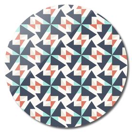 Abstract Contemporary Geometric Retro Pattern 08