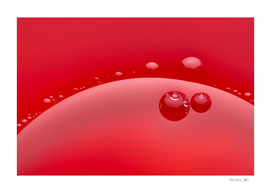 Abstract background of red color and circle shape
