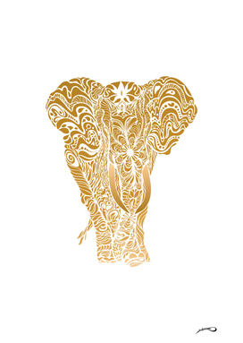 Not a circus golden elephant by #Bizzartino