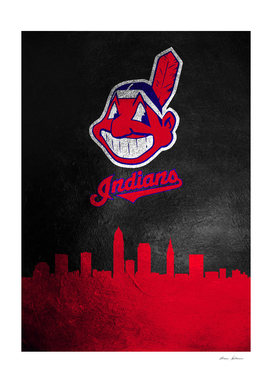 Cleveland Indians Skyline