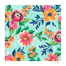 PAINTED FLORAL PATTERN