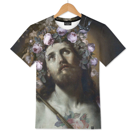 Christ with flowers