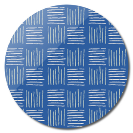 Grey textile texture on blue