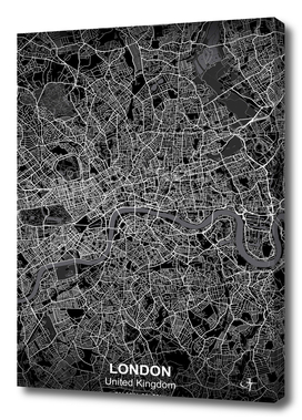 London city map black