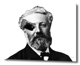 The great Jules Verne with one of his ships