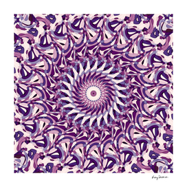 Purple Whirligig Mandala