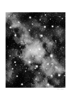 Black & White Galaxy Nebula Dream #1 #decor #art