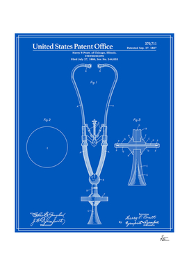 Stethoscope Patent - Blueprint