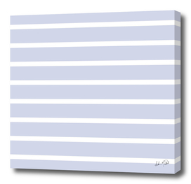 Foggy Blue and White Nautical Stripes