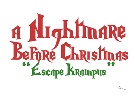 A Nightmare Before Christmas escape krampus