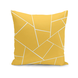Yellow White Geometric Glam #1 #geo #decor #art
