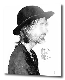 Thom Yorke watercolor portrait by MrN
