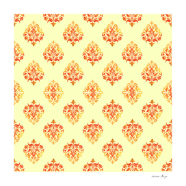 yellow orange print