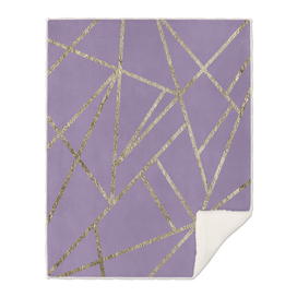 Classic Lavender Gold Geo #1 #geometric #decor #art