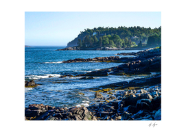Maine Coast Northeastern Rocks and Ocean