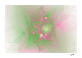 Folds in Green and Pink