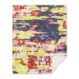 Multicolored Abstract Grunge Texture Print