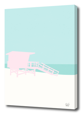 Minimal Lifeguard Tower - Turquoise Coast