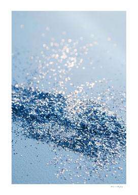Sparkling Classic Blue Ocean Lady Glitter #1 (Faux Glitter)
