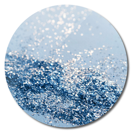 Sparkling Classic Blue Ocean Lady Glitter #1 (Faux Glitter)