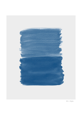 Classic Blue Abstract Minimalism #1 #minimal #ink #decor