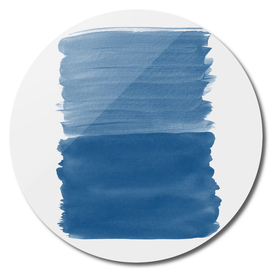 Classic Blue Abstract Minimalism #1 #minimal #ink #decor