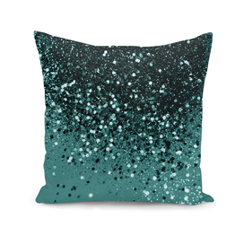 Teal Mermaid Ocean Glitter #3 #shiny #decor #art