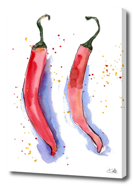 Watercolor pepper
