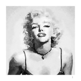 Marilyn Monroe watercolor painting