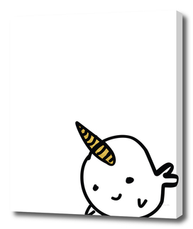 CUTE NARWHAL - GOLD HORN