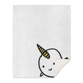 CUTE NARWHAL - GOLD HORN