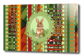 bunny_green_pattern_rectangle
