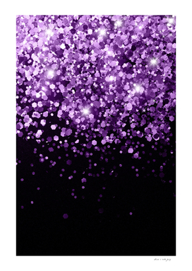 Dark Night Purple Black Glitter #1 (Faux Glitter) #shiny