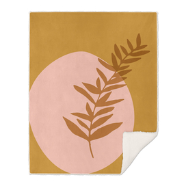 Abstract Botanical in Desert Blush and Terracotta