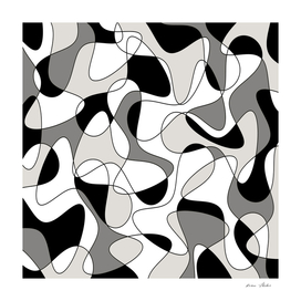 Abstract pattern - gray, black and white.