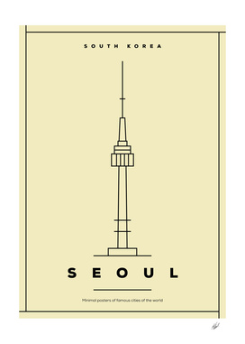 Minimal Seoul City Poster