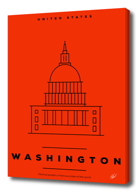 Minimal Washington DC City Poster