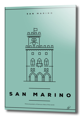 Minimal San Marino City Poster